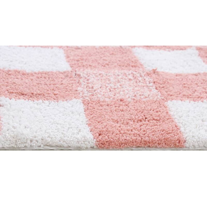 Chesapeake Cubic Bar Cotton Tufted Bath Runner 24"X60"