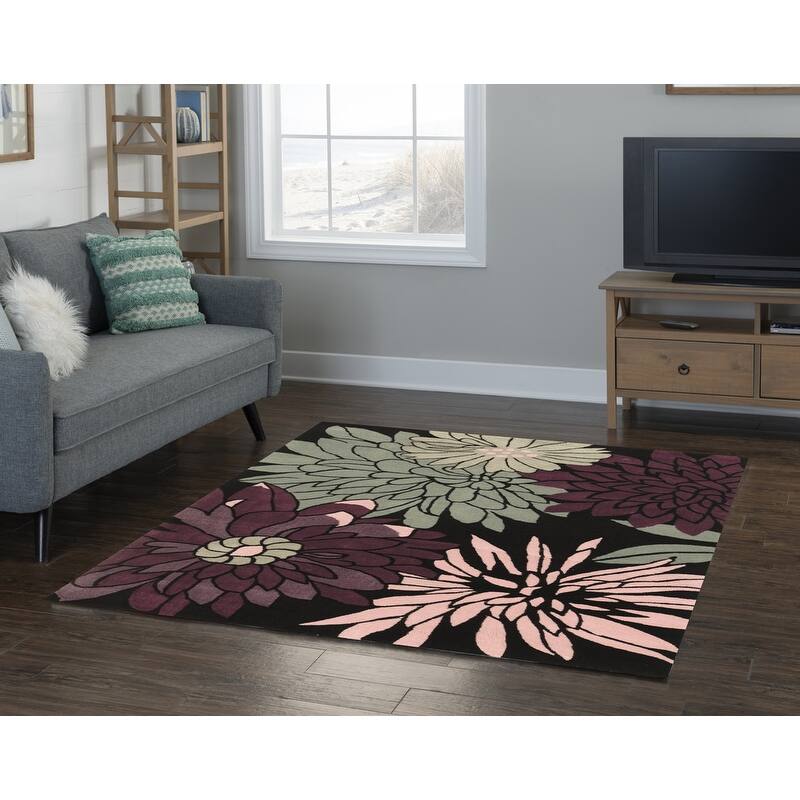 Hand-Tufted Trio Mums Rug Collection