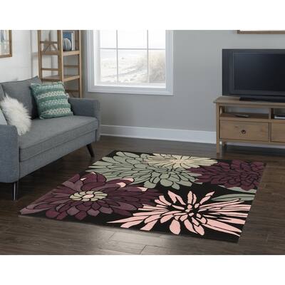 Hand-Tufted Trio Mums Rug Collection
