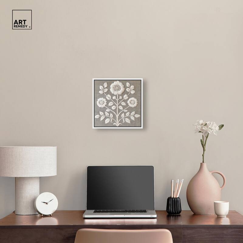 Stitched Symmetry I Canvas by Art Remedy