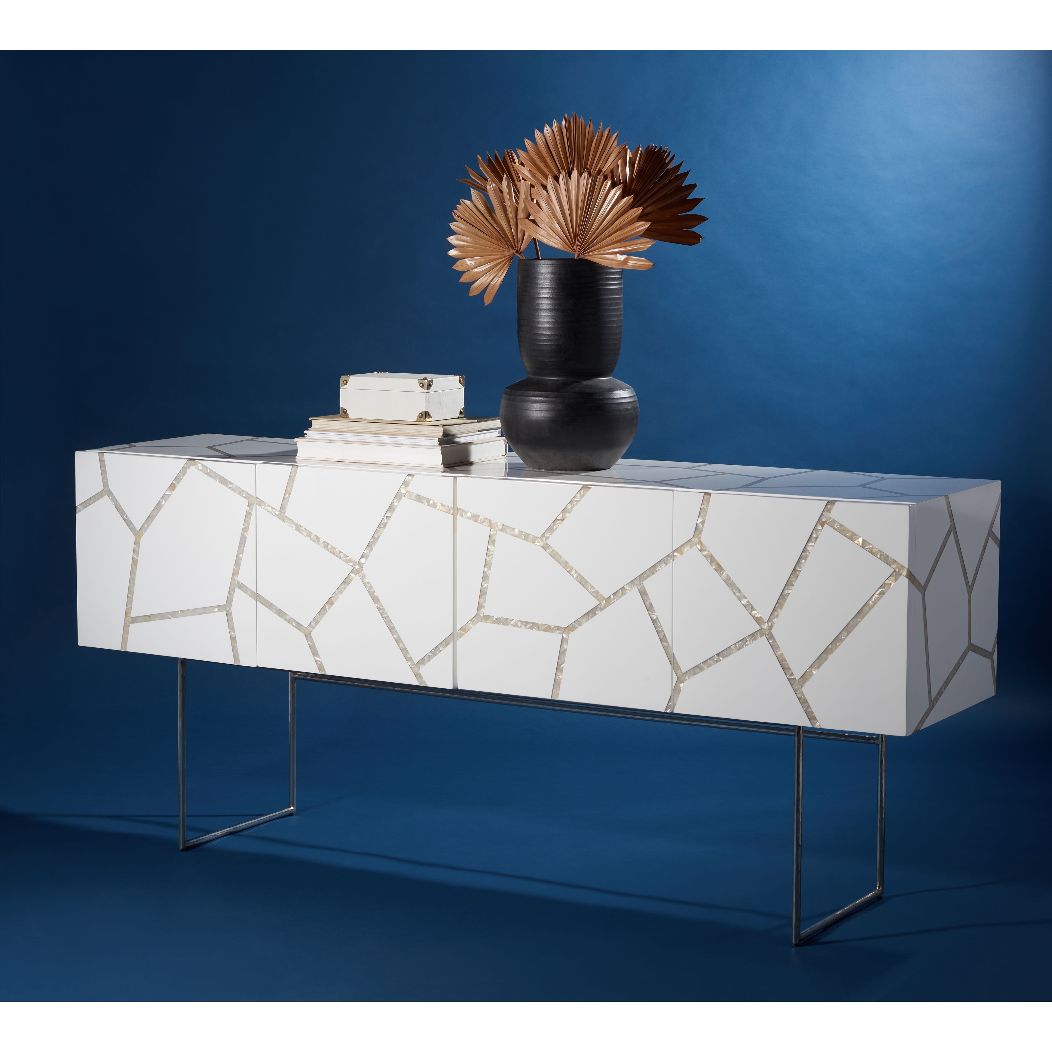 Safavieh Couture High Line Collection Ashley White Lacquer Storage