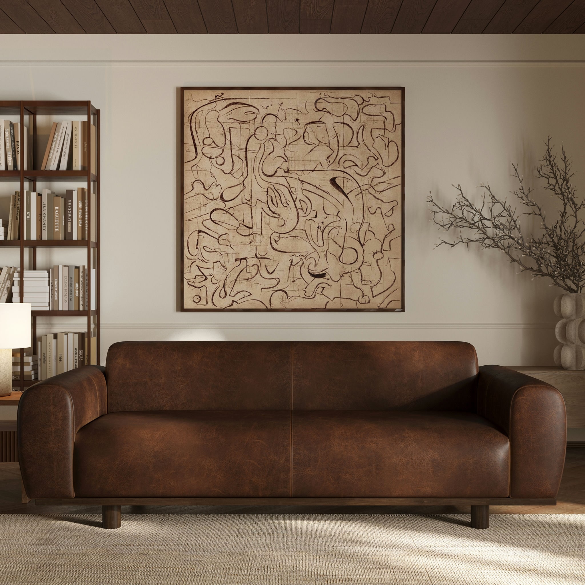Poly & Bark Brescia Sofa in Chocolate Brown - On Sale - Bed Bath
