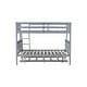 preview thumbnail 18 of 55, Detachable Rubber Wood Twin Over Full Bunk Bed with Trundle