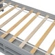 preview thumbnail 5 of 57, Wooden House-shaped Twin House Bed with Bedside Built-in Storage Shelves,Under Bed Storage,Kids and Baby