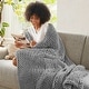 preview thumbnail 69 of 93, Madison Park Hand Made Chunky Double Knit Throw Blanket