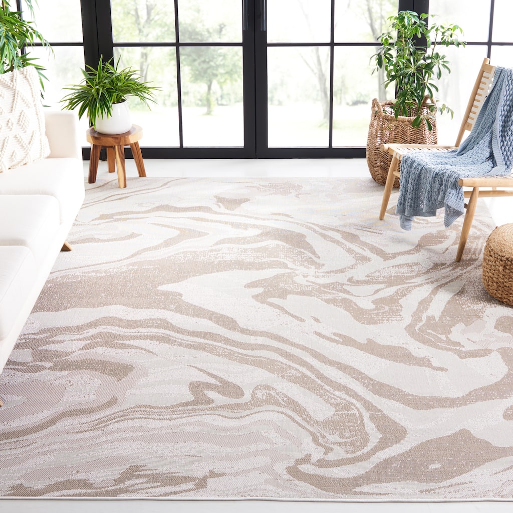 Martha Stewart by SAFAVIEH Washable Lyan Indoor/ Outdoor Waterproof Rug