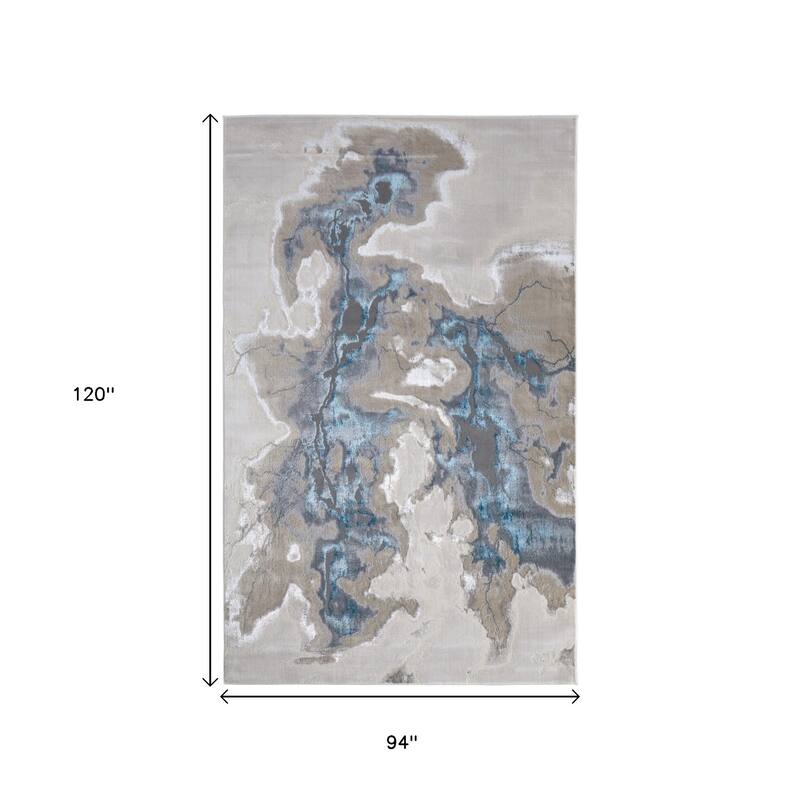 HomeRoots Abstract Bohemian Runner Area Rug