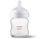 preview thumbnail 1 of 3, Glass Natural Baby Bottle With Natural Response Nipple 4oz 3 Pack - Clear Clear - Glass