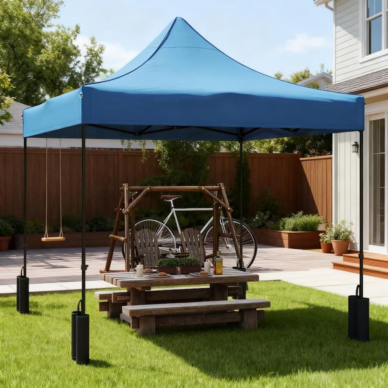 GDFStudio - Outdoor Innovative Replacement Canopy Top for Pop Up Tent with 4 Weight Bags & UV Protection Cover
