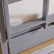 preview thumbnail 15 of 31, Full Size Bunk Bed With Trundle Bed, With Ladder And Safety Rails Pinewood Bunk Bed