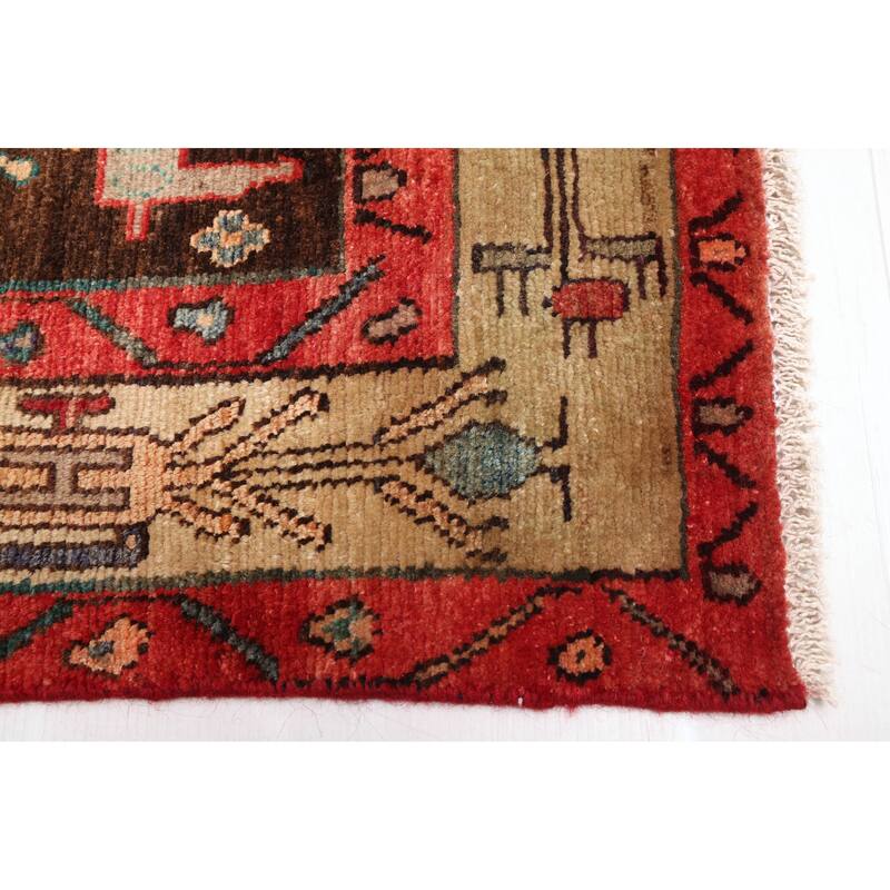ECARPETGALLERY Hand-knotted Andelz Red Wool Rug - 4'9 x 8'0
