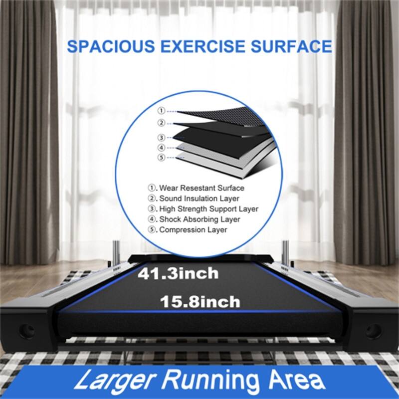 2.5 HP Folding Electric Treadmill With Remote Control&LED Display