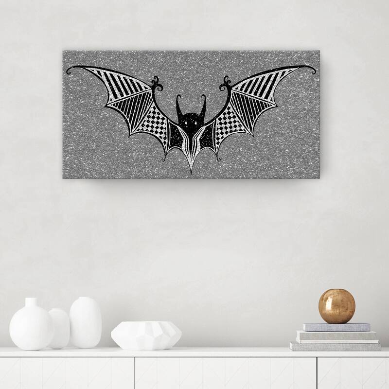 ChiChi Décor 'Glamoween Bat II' Halloween Canvas Wall Art