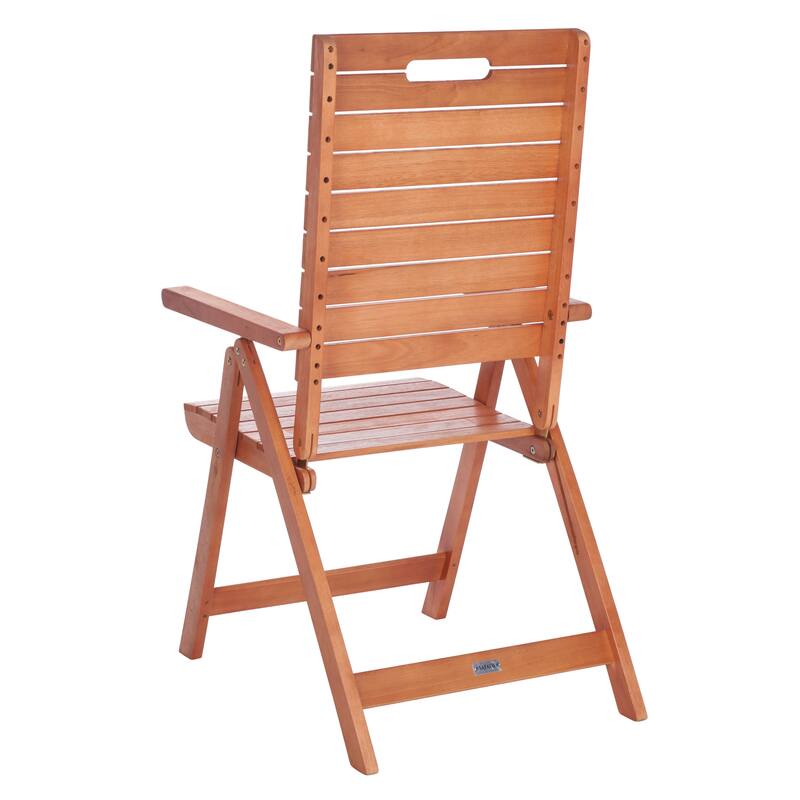 SAFAVIEH Outdoor Ottolien Folding Chair (Set of 2) - 29W x 42D x 22H