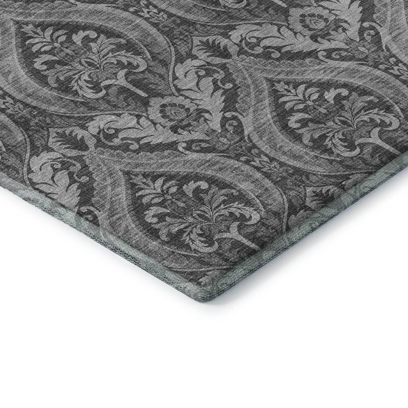 Premium Washable Super Soft Traditional Damask Mayfield Rug