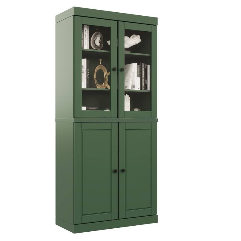 100% Solid Wood 6-Shelf Bookcase with Optional Doors by Palace Imports