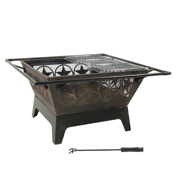 Shop Sunnydaze Large Northern Galaxy Outdoor Fire Pit And Cooking