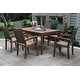 preview thumbnail 1 of 2, Eilaf 7 pc. Eucalyptus and Wicker Dining Set