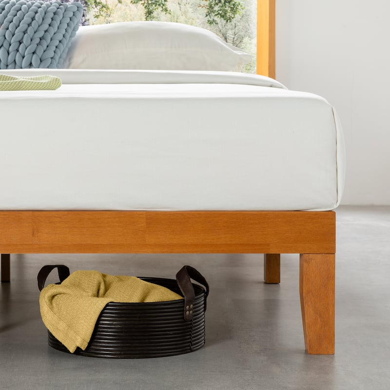 12" Classic Solid Wood Platform Bed Frame