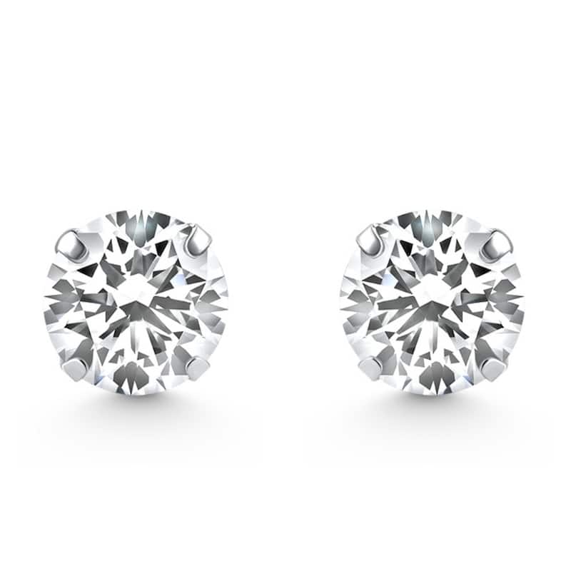 Bliss Diamond 1/4 Ct TW Small Diamond Studs White Gold Lab Grown