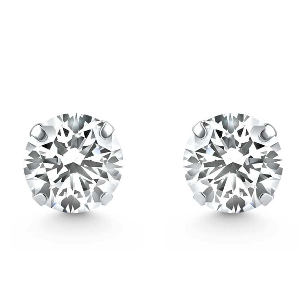 Bliss Diamond 1/4 Ct TW Small Diamond Studs White Gold Lab Grown