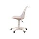 preview thumbnail 7 of 9, Office Chair with Pu Leather Soft Cushion, Ergonomic Small Computer Desk Chair with Wheels, Armless Swivel Task Chair - N/A