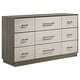 preview thumbnail 9 of 41, Fenwick California King Bedroom Set Grey Oak