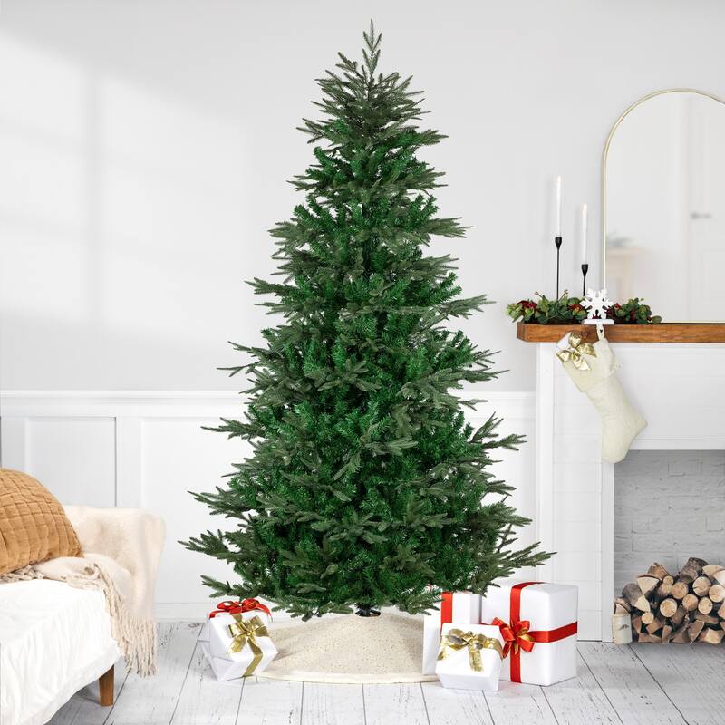 real touch™️ full hudson fir artificial christmas tree unlit 7.5' - 7.5 Foot