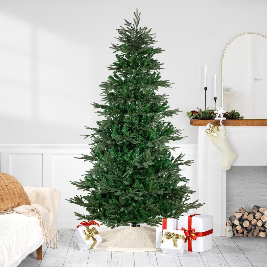 real touch™️ full hudson fir artificial christmas tree unlit 7.5' - 7.5 Foot