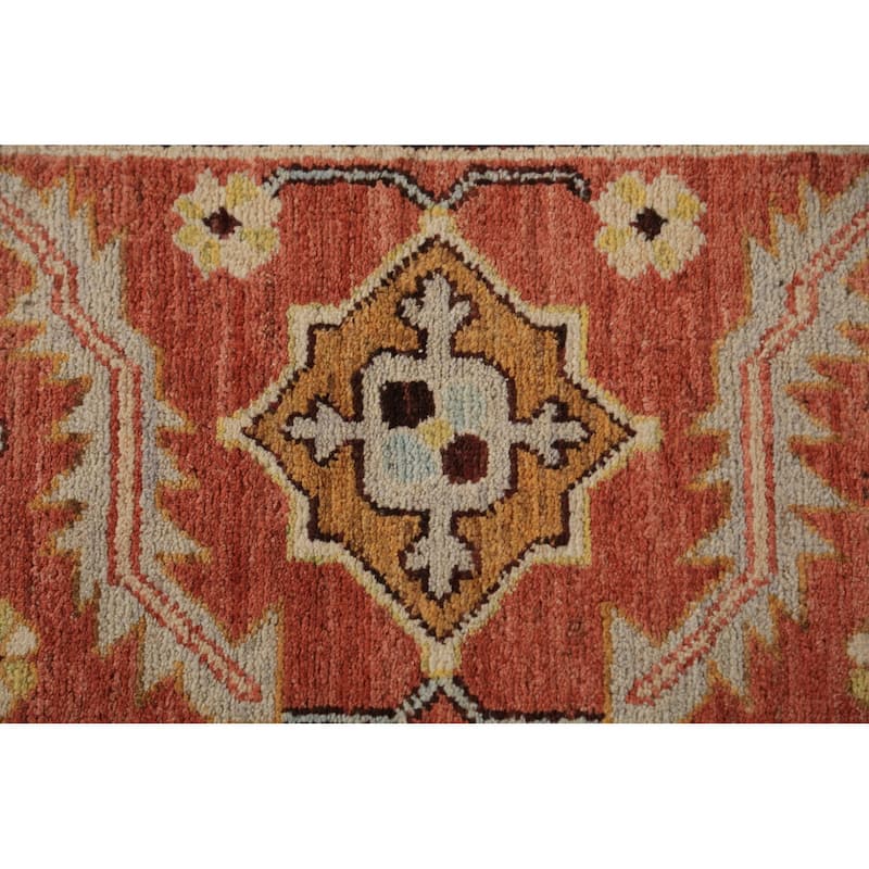 Heriz Serapi Vegetable Dye Area Rug Handmade Wool Carpet - 8'0"x 10'2"