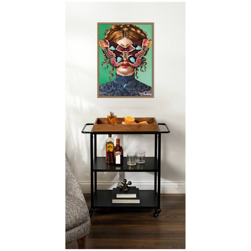 Kate and Laurel Forest Witch by Charlotte Brindley Framed Canvas Wall Art Print