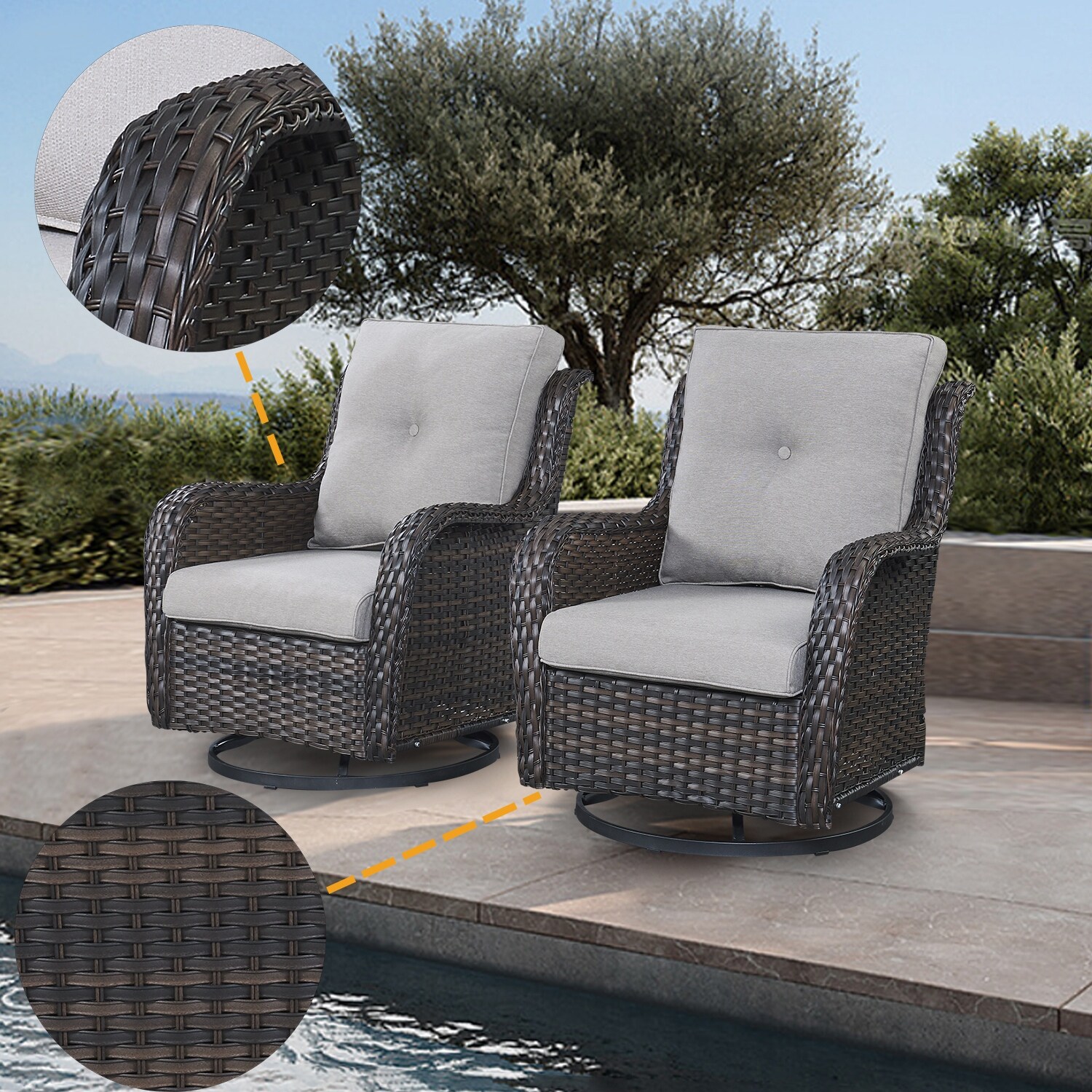 Wicker outdoor best sale rocker