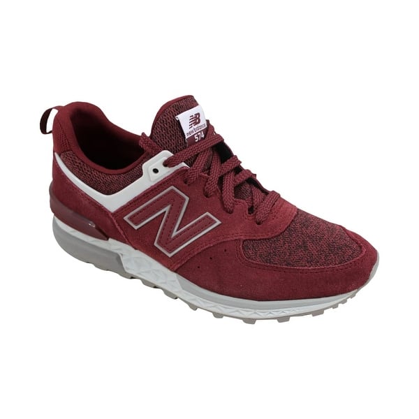 Shop New Balance 574 Sport Burgundy Ms574ce Men S Overstock 27339452