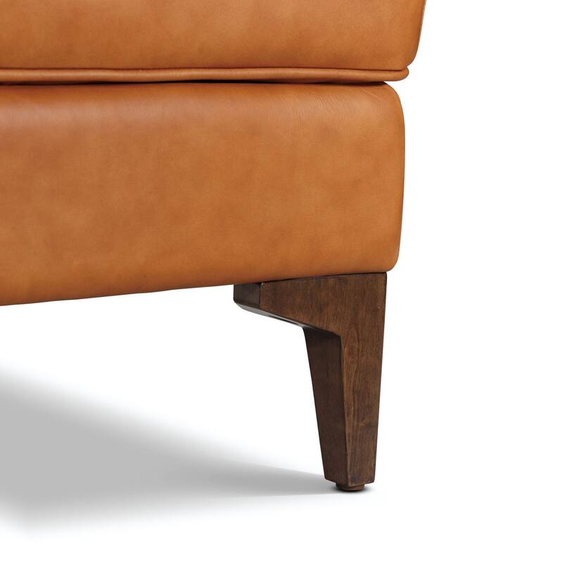 Poly & Bark Essex Genuine Italian Leather Rectangular Ottoman