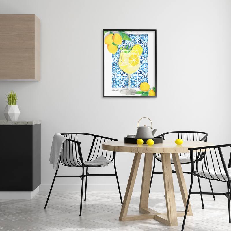 Stupell Mediterranean Limoncello Drink Framed Giclee Art Design By Hillary Holt