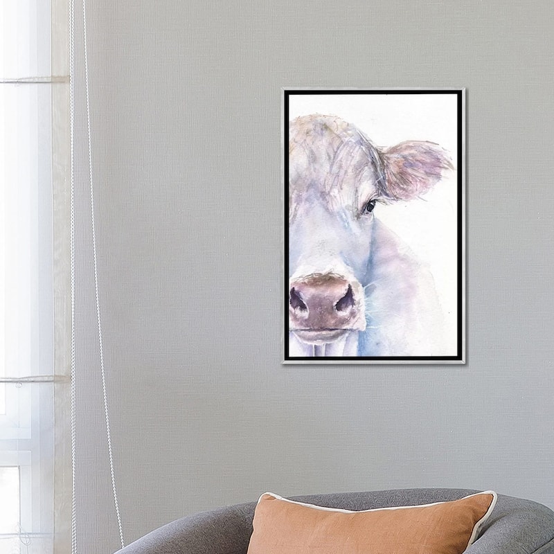 iCanvas "Cow" by George Dyachenko Framed