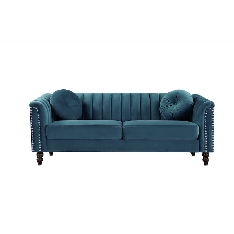 Hills Tufted Back Nailhead 75.2" Sofa