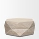 preview thumbnail 2 of 8, Arreto Black Solid Wood Hexagonal Coffee Table With Storage