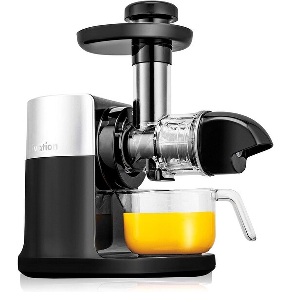 shop ivation slow masticating juicer machine high yield nutrient juice extractor bpa free easy to clean overstock 29440010 cad