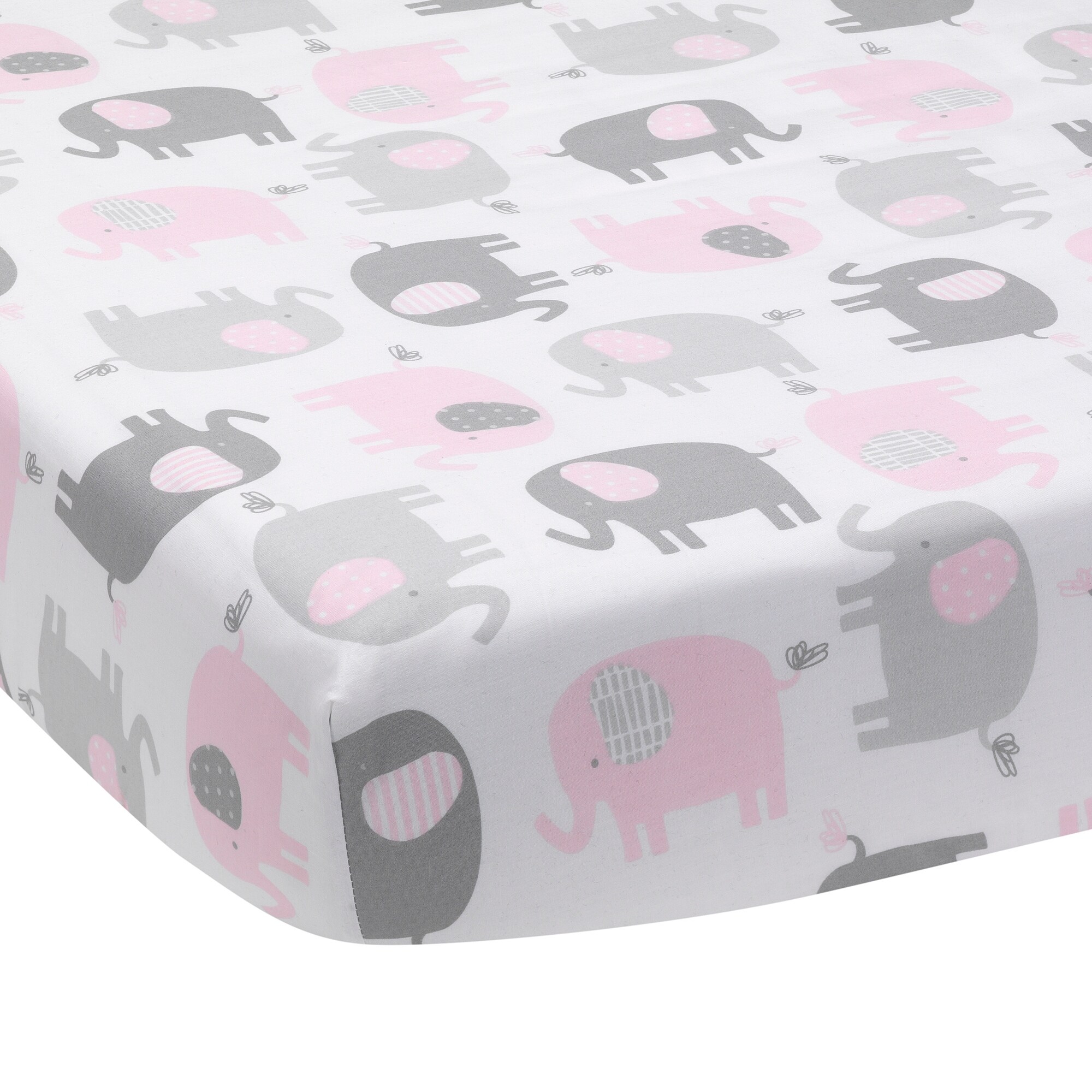 pink fitted cot sheet