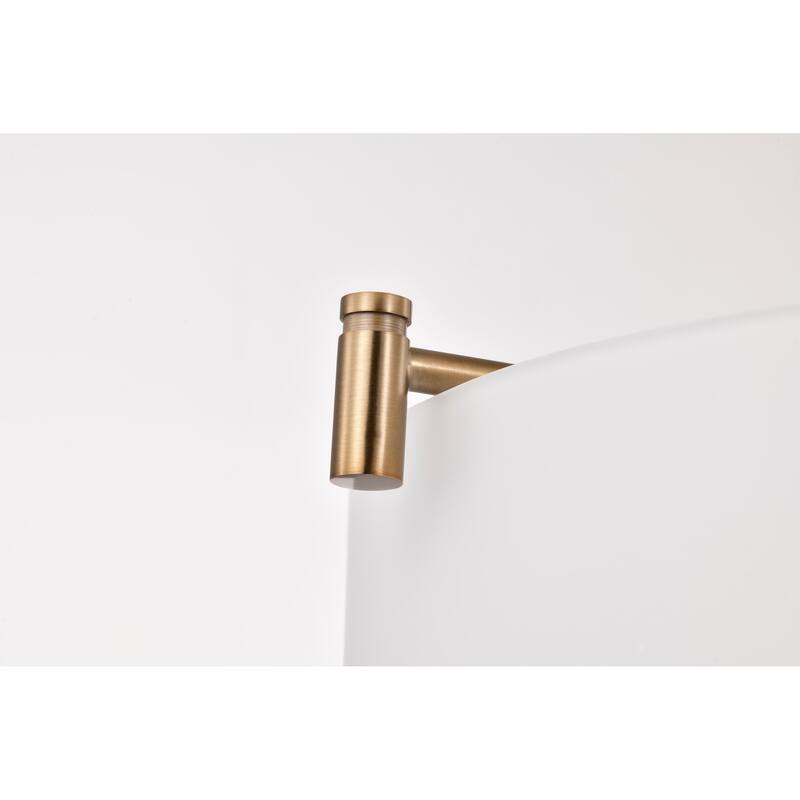 Liam 3 Light Pendant Burnished Brass White Opal Glass - Burnished Brass