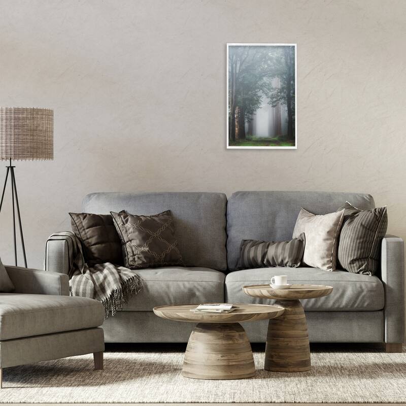 Stupell Calm Forest Clearing Framed Giclee Art Design By Martin Podt