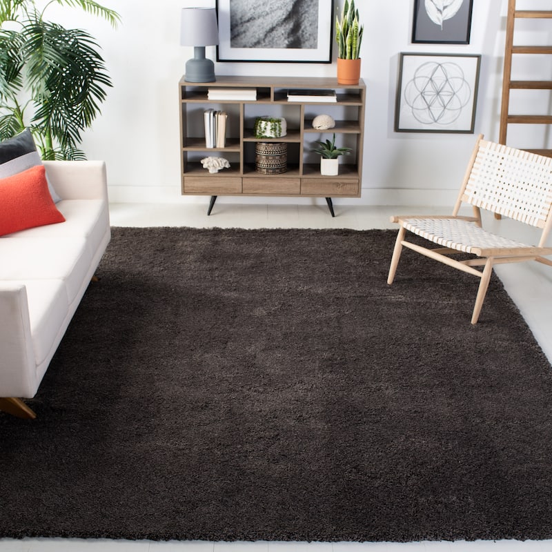 SAFAVIEH Reno Shag Eleonora 1.6-inch Thick Rug - 8' x 10' - Dark Grey