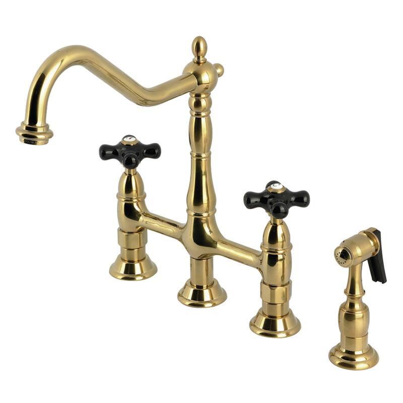 Duchess Bridge Kitchen Faucet - Brushed Brass