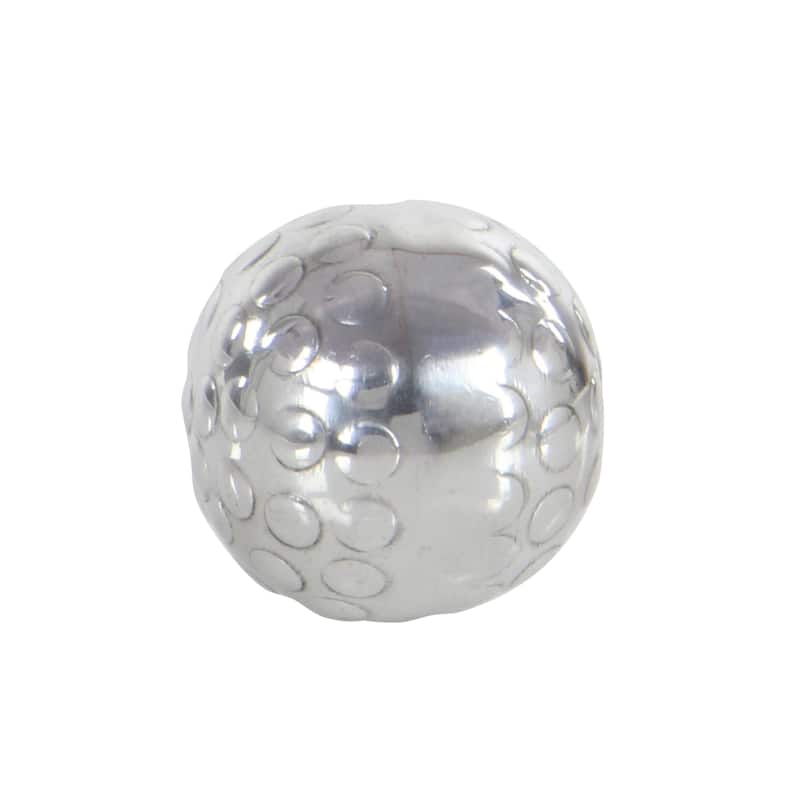 Aluminum Metal Hammered Decorative Ball Orbs & Vase Filler - Set of 3 Silver - Roche River Decor - 4"W x 4"L x 4"H