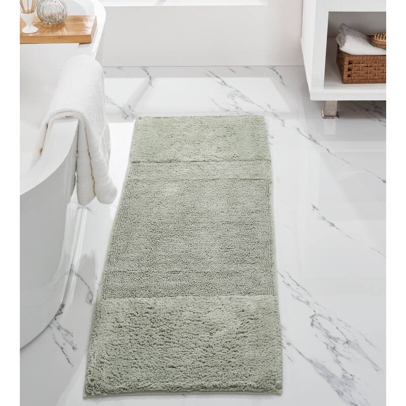 Better Trends Bath Rug 100% Cotton Water Absorbent Tufted Bathroom Rug Set for Shower, Sink Mats Machine Wash Granada Collection