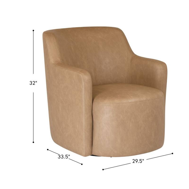 HomePop Upholstered Swivel Accent Chair