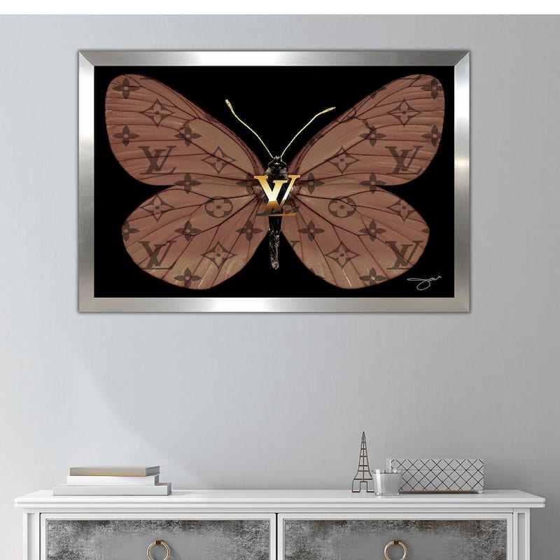 "Louis Vuitton Butterfly" by Jodi Print on Acrylic
