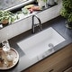 preview thumbnail 10 of 14, Karran Undermount Quartz Single-bowl Kitchen Sink
