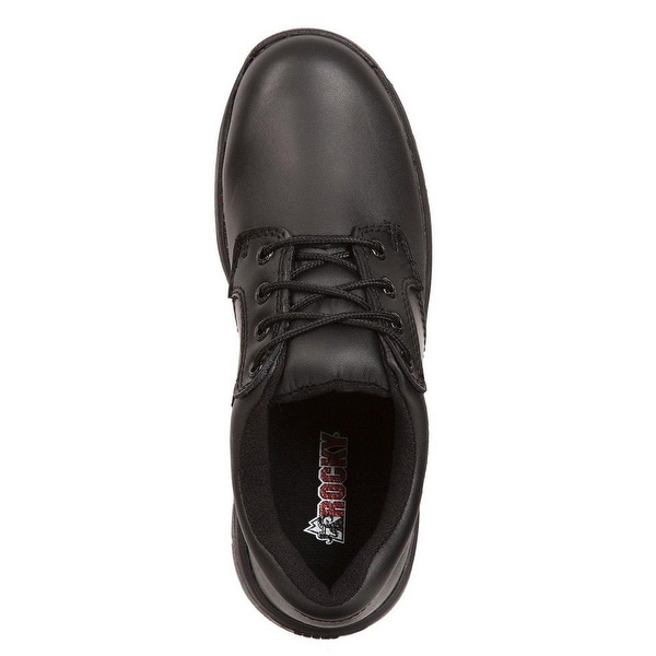 women's black oxford work shoes